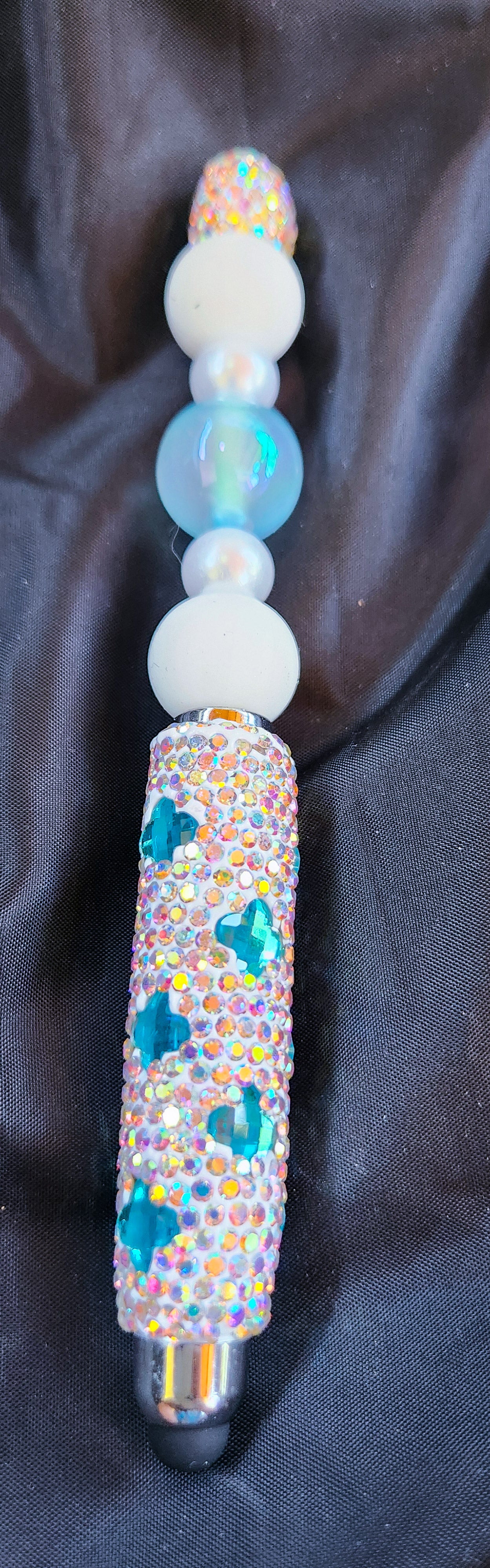Blue & Sparkle Bead Stylus