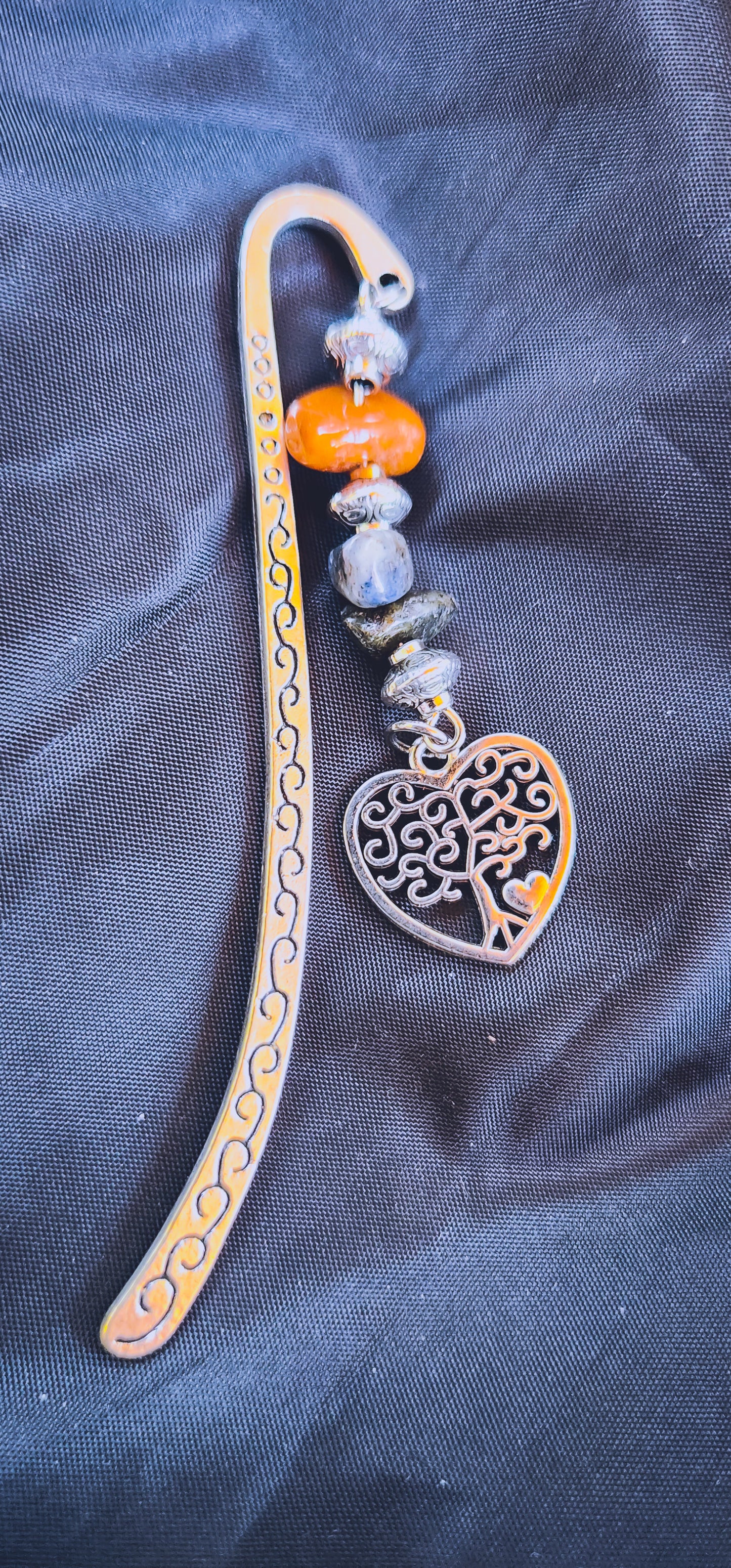 Multi-Stone & Metal Bookmark