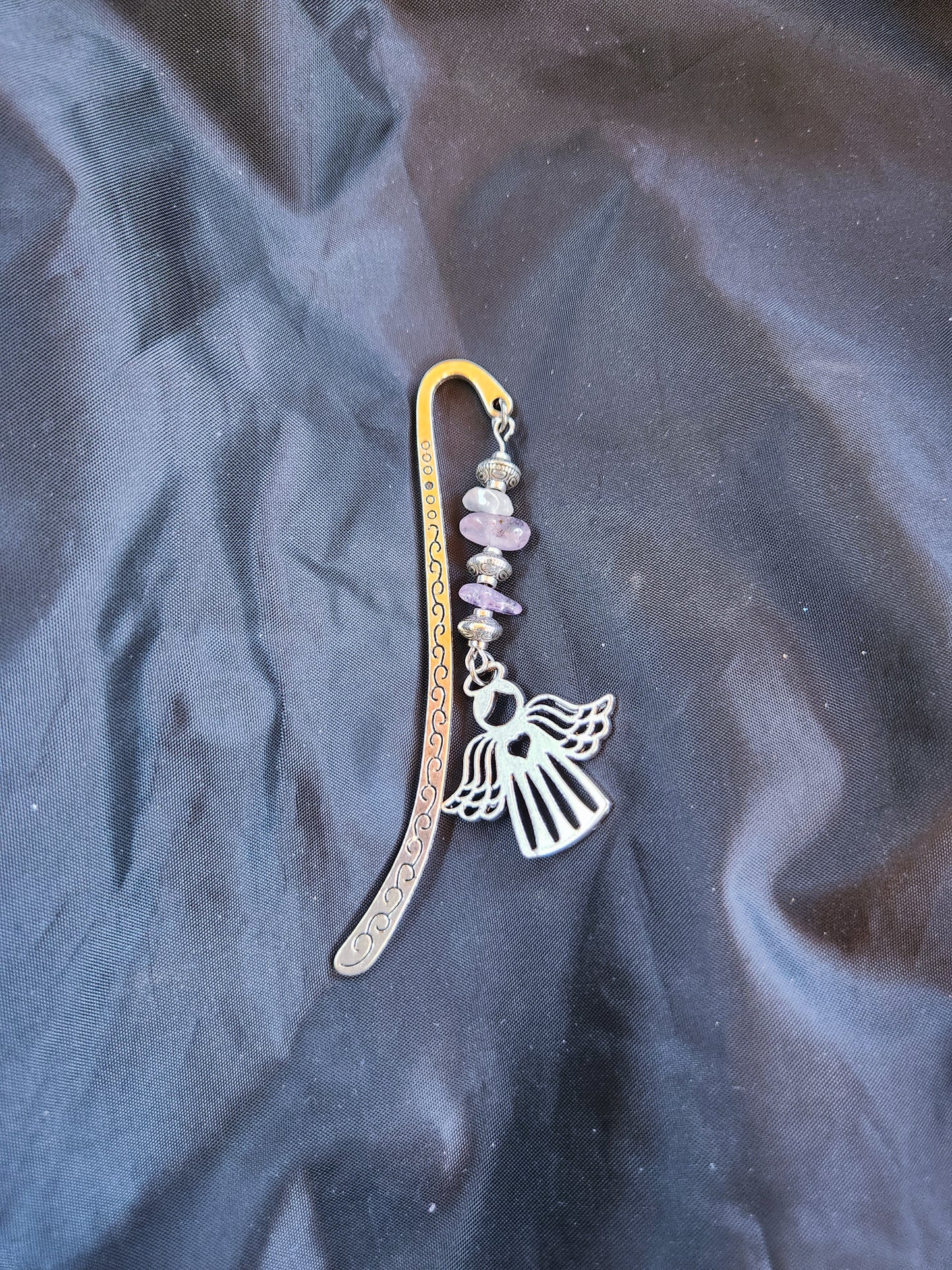 Mixed Quartz & Metal Bookmark