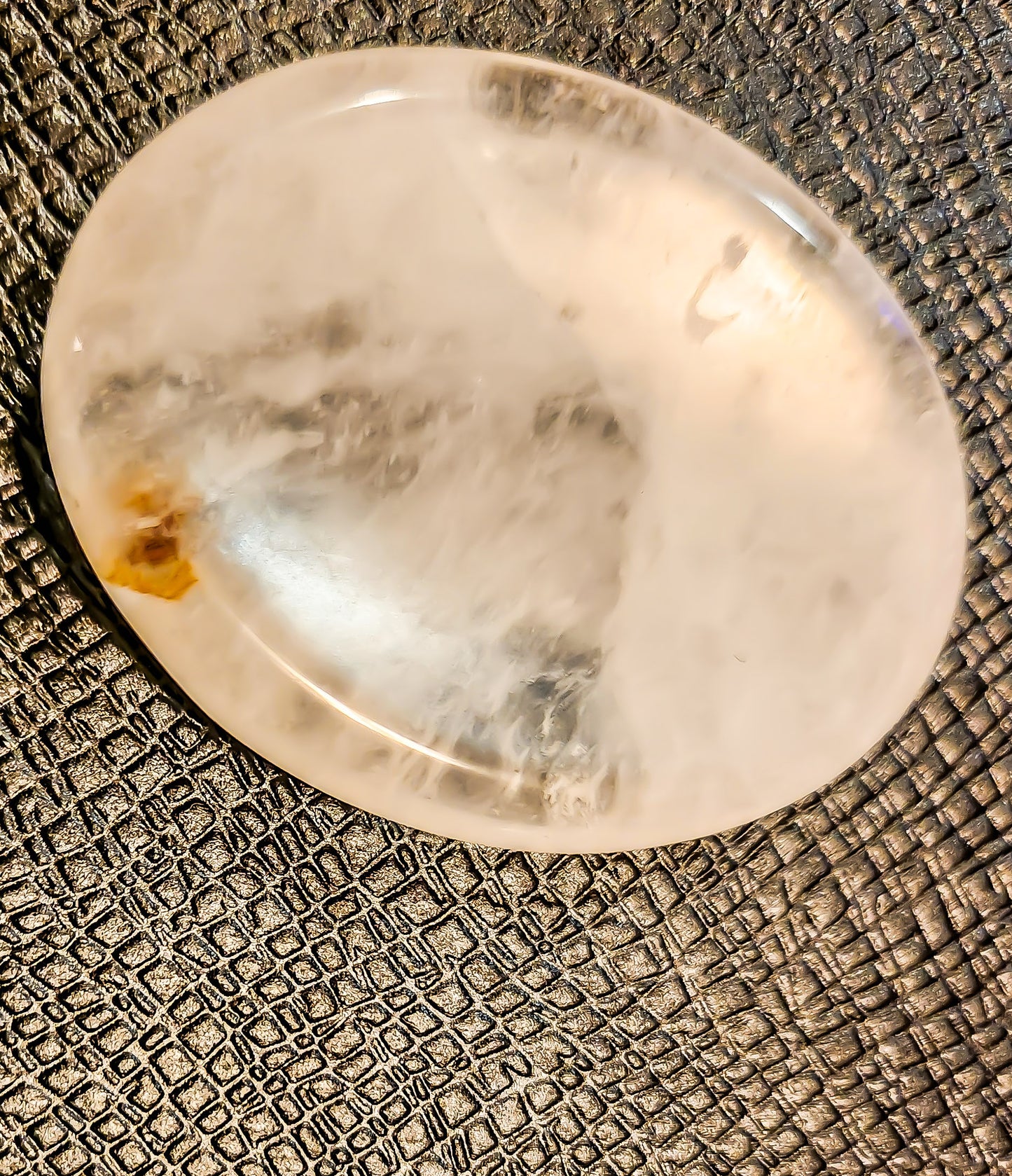 Clear Quartz Worry Stone