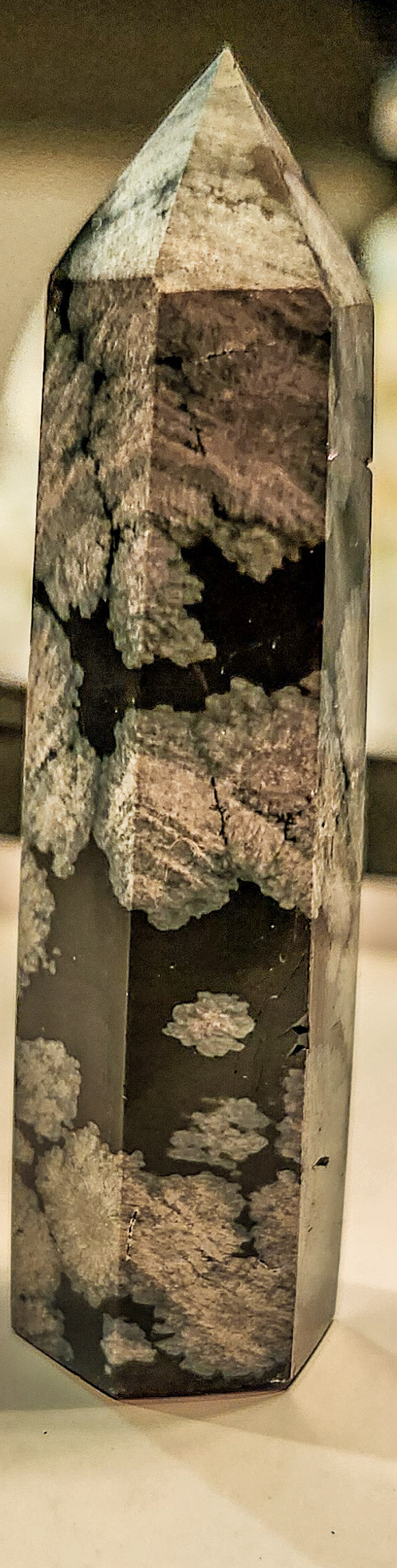 Snowflake Obsidian Small Tower