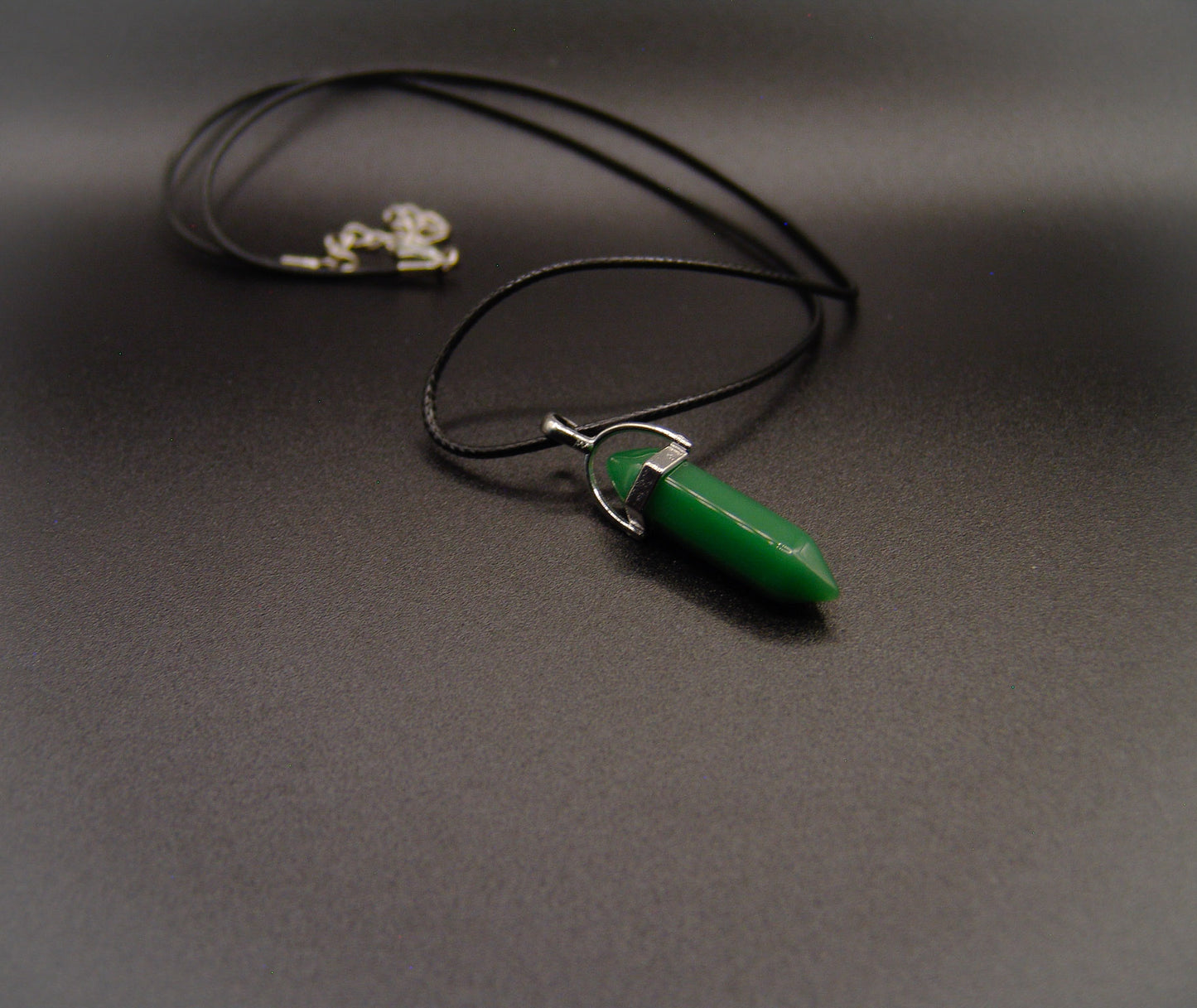 Green Colored Quartz Pendant