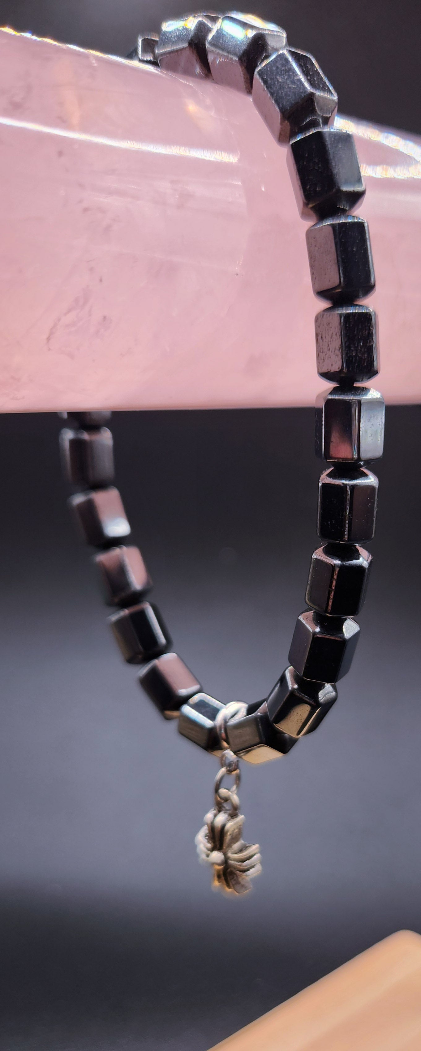 Hematite Bracelet with Charm