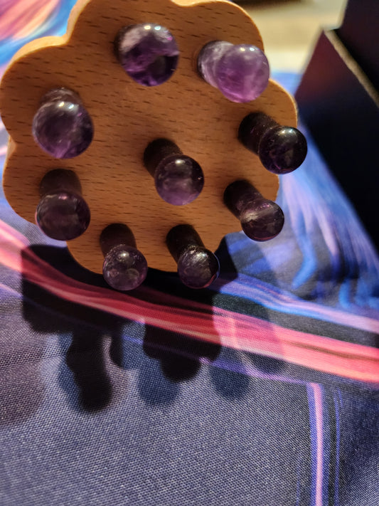 Amethyst Head Massage Tool
