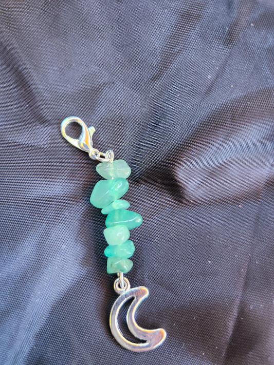 Green Fluorite Bag & Keychain Charm