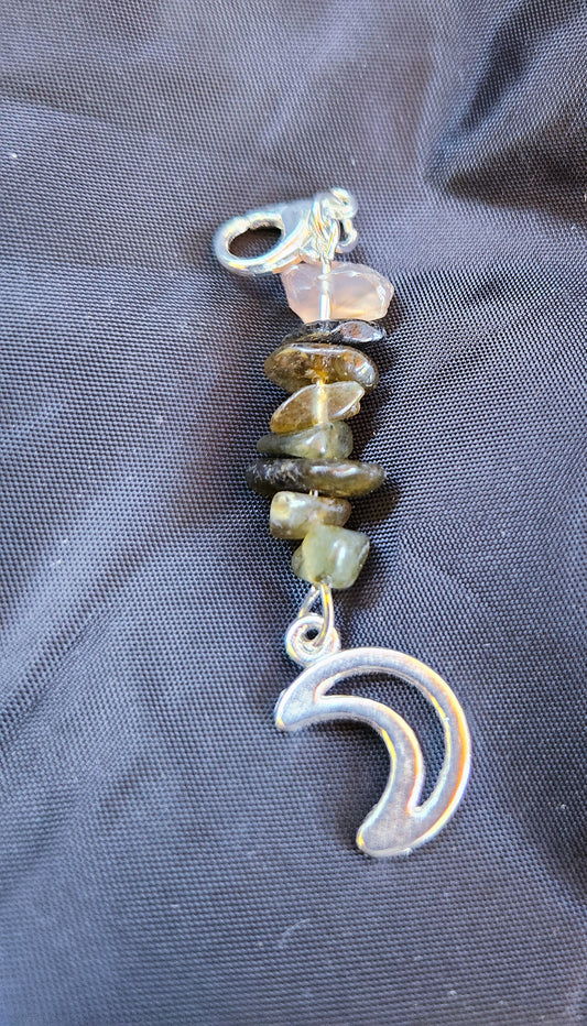 Garden Quartz Bag & Keychain Charm
