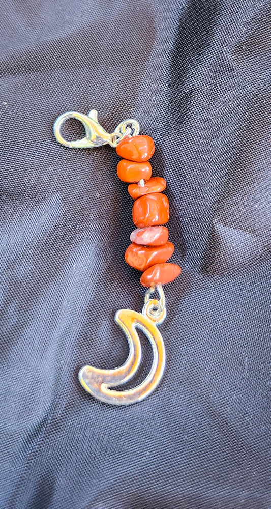 Red Carnelian Bag & Keychain Charm