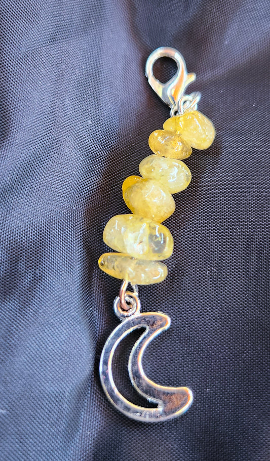 Citrine Bag & Keychain Charm