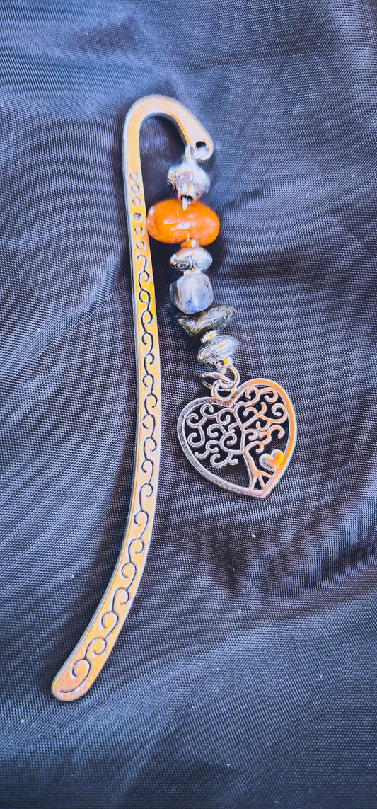 Multi-Stone & Metal Bookmark