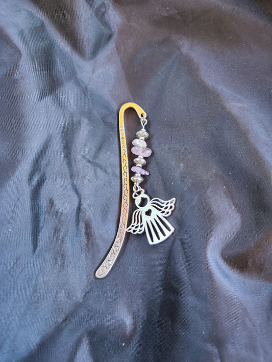 Mixed Quartz & Metal Bookmark