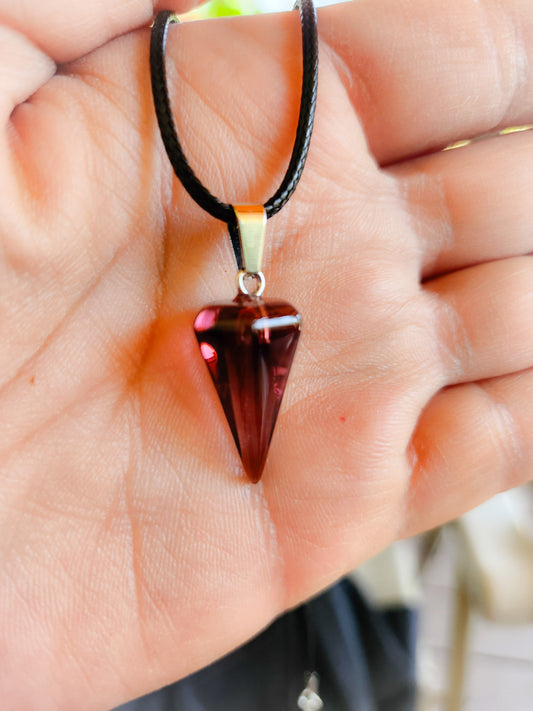 Purple Resin Pendant