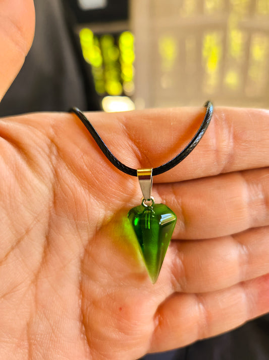 Light Green Resin Pendant