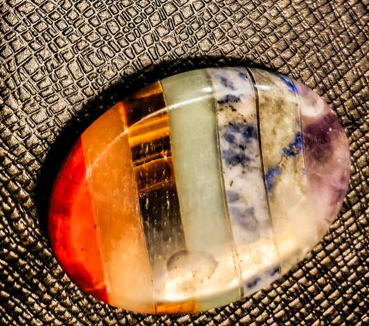 7 Chakra Worry Stone