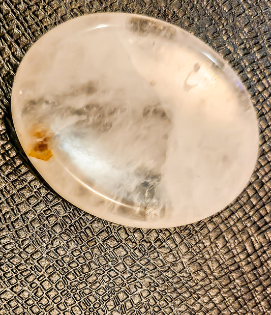 Clear Quartz Worry Stone