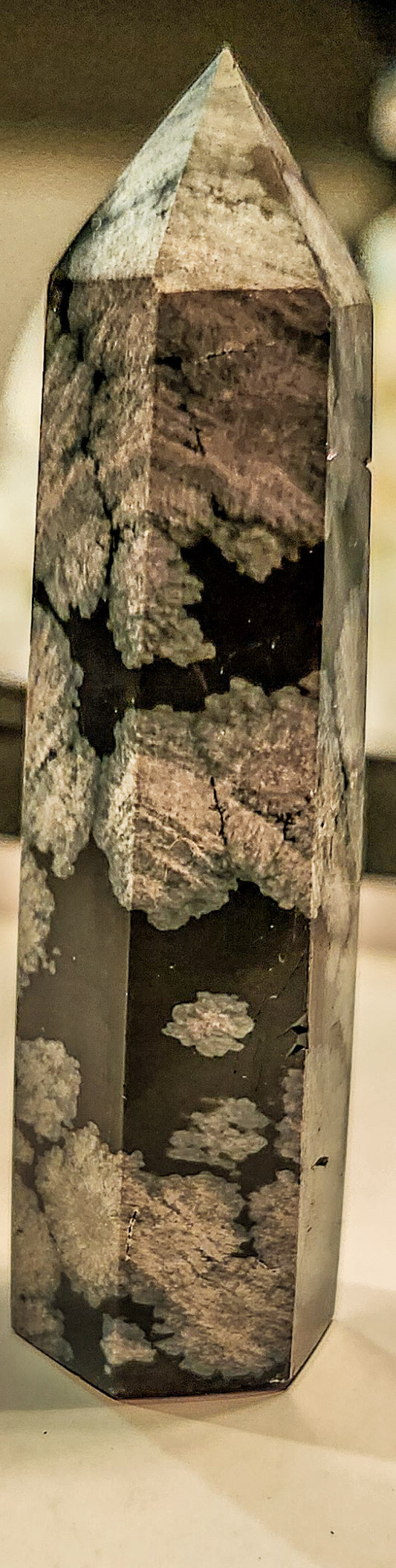 Snowflake Obsidian Small Tower