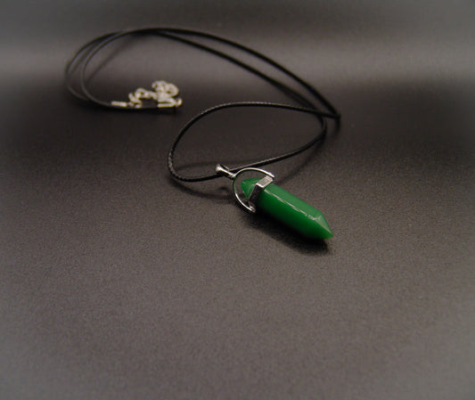 Green Colored Quartz Pendant