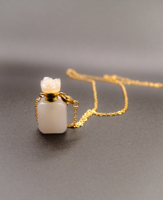 Rose Quartz Bottle Pendants