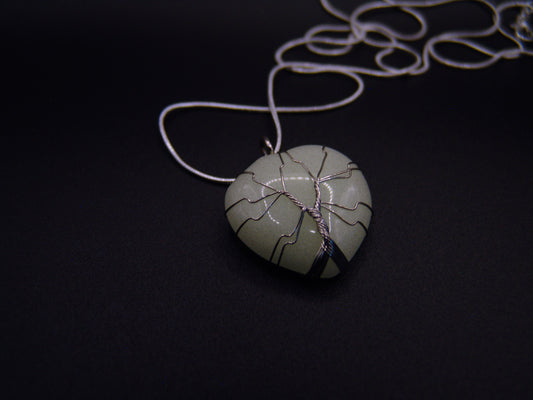 Green Aventurine 925 Silver Pendant