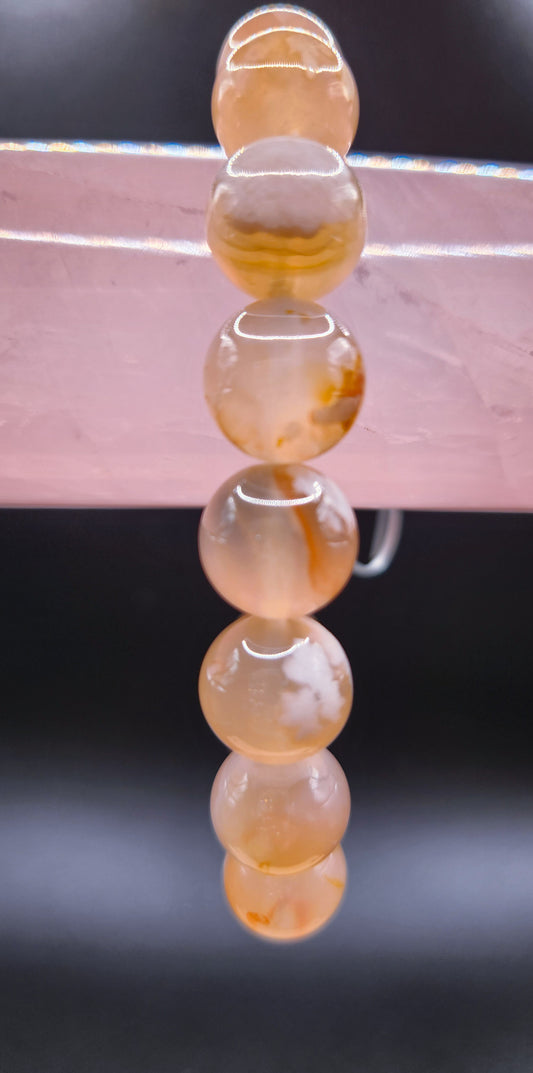 Flower Agate Bracelet