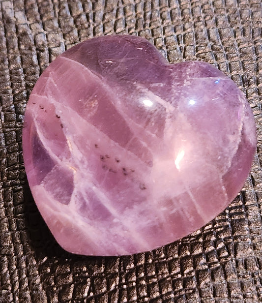 Purple Fluorite Small Heart